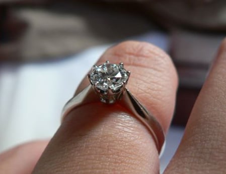 Diamond Engagement Ring Eight Prong Setting